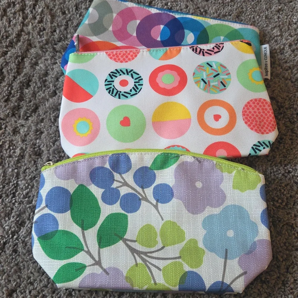 Clinique Multicolor Patterned Pouches